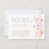 Livres de douche de bébé Fleur sauvage pour carte  (Devant)