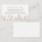 Livres de fleurs roses pour la carte de boîtier bé (Devant / Derrière)