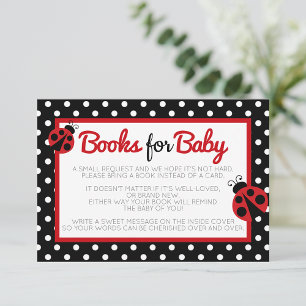 Livres de Ladybug pour Invitation de boîtier pour