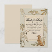 Livres de livres de contes pour cartes bébé (Devant / Derrière)