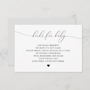 Livres de script ASHER Elegant pour carte Baby sho