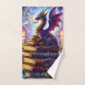 Livres de sorcier de dragon mystique (Serviette à main)