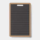 Livres de tableau de lettres factices et badge de (Arrière)