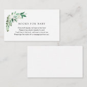 Livres de verdure pour Baby insert carte (Devant / Derrière)