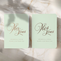 Livres de Vœux de Mariage Élégants 'Ses & Siens' e
