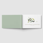 Livres d'hôtes mariages Aquarelle Botanique Olive (Complet)