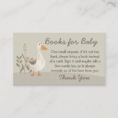 Livres d'oies d'aquarelle pour bébé - Carte Baby s (Devant)