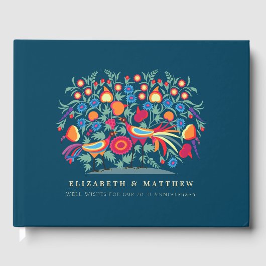 Livres d'or de mariage personnalisés pour le 70e a (Recto)