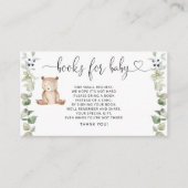 Livres d'ours de bois pour bébé carte d'enclos (Devant)