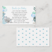 Livres éléphants pour cartes pour bébés (Devant / Derrière)