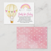 Livres éléphants pour la carte de boîtier bébé (Devant / Derrière)