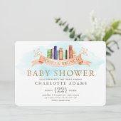 Livres et Brunch Baby shower Invitation (Debout devant)