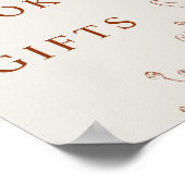 Livres et cadeaux Poster du Baby shower botanique (Coin)