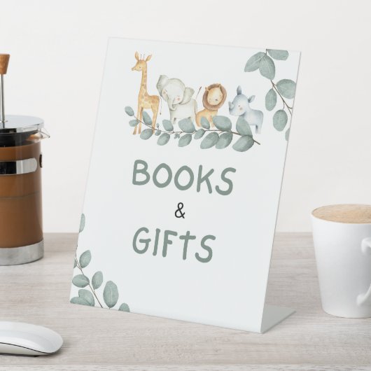 Livres et cadeaux Signe Boy Zoo Animaux Baby showe (In SItu)