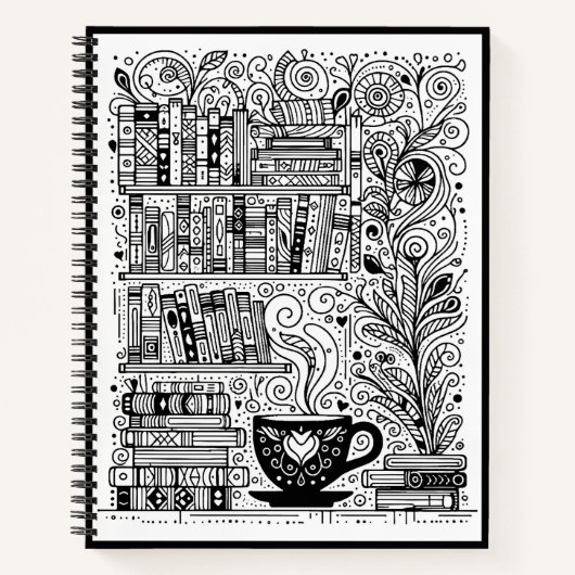 Livres Et Café Couleur Me Doodle 2 (Devant)