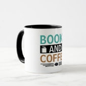 Livres et Café Lover Gift Mug (Devant gauche)