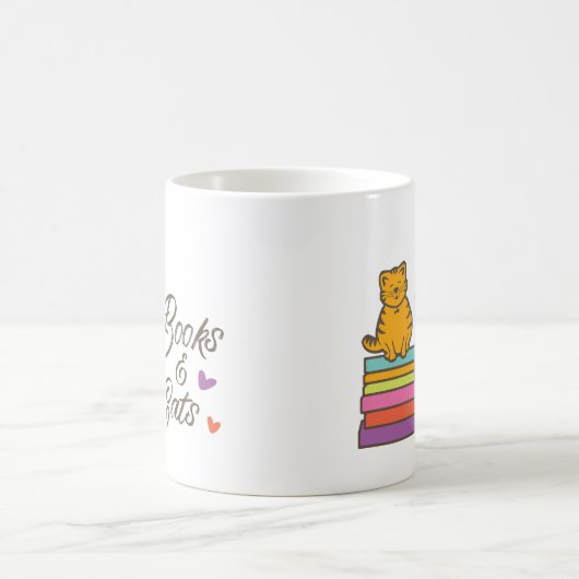 Livres et chats Mug (Centre)