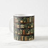 Livres et fleurs Café Mug (Devant gauche)