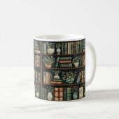 Livres et fleurs Café Mug (Devant droit)