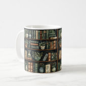 Livres et fleurs Café Mug (Devant gauche)