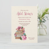 Livres et Invitation Rose (Debout devant)