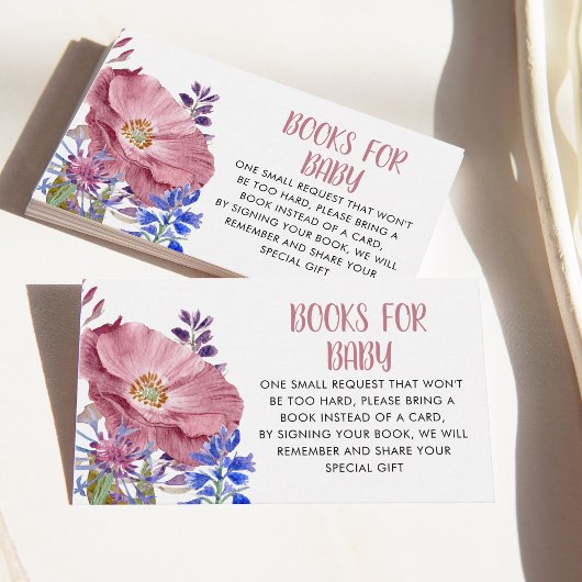 Livres Fleurs Pour Carte Boîtier Bébé