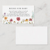 Livres fleurs sauvages pour la carte de boîtier de (Devant / Derrière)