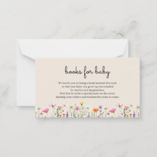 Livres fleurs sauvages pour la carte de boîtier po