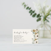 Livres Floraux Élégants Pour Carte Boîtier Bébé (Debout devant)