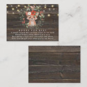 livres floraux fox pour bébé carte de demande de r (Devant / Derrière)