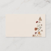 Livres Floraux pour la carte de boîtier bébé (Dos)