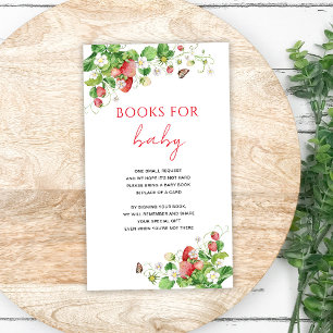 Livres fraises pour carte bébé