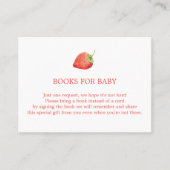 Livres fraises pour carte de boîtier bébé (Devant)