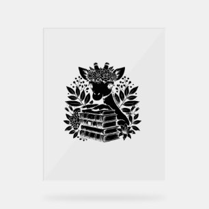 Livres Giraffe Bookworm Bibliothèque Lecture du li