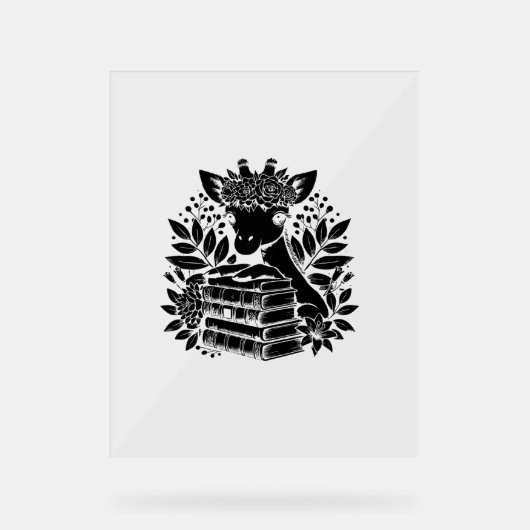 Livres Giraffe Bookworm Bibliothèque Lecture du li (Recto)