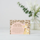 Livres Giraffe Fille Rose Pour Carte Boîtier Bébé (Debout devant)