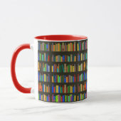 Livres Librairies Conception Café Mug (Gauche)