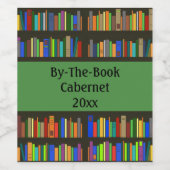 Livres Librairies Conception Vin Étiquette (Étiquettes simples)