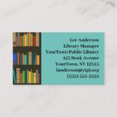 Livres Librairies Design Carte de visite (Devant)