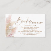 Livres Pampas Grass rose pour carte de boîtier béb (Devant)