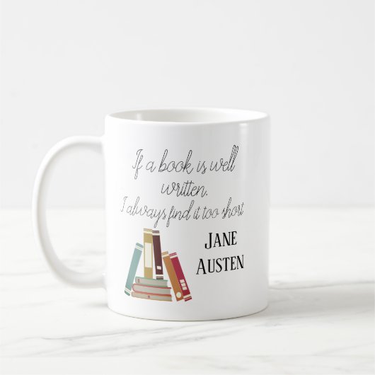 Livres par la tasse d'Austen (Gauche)