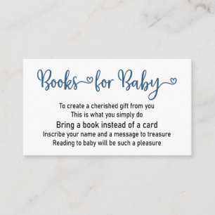 Livres Pour Baby Blue Boy Baby shower Invitation