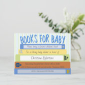 Livres Pour Baby Boy Baby shower Invitation (Debout devant)