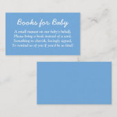 Livres pour Baby Minimalist carte de boîtier bleu (Devant / Derrière)