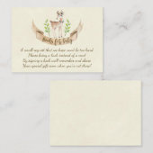 livres pour bébé carte de demande de livre pour bé (Devant / Derrière)