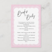 Livres pour bébé rose En vichy carte de boîtier (Devant)
