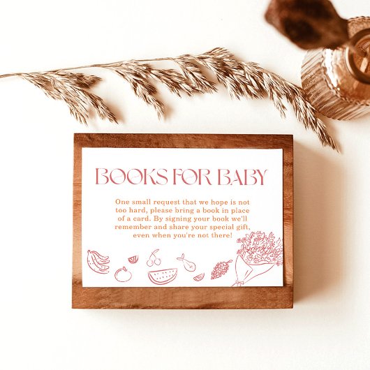 Livres pour carte bébé, Baby shower cultivé locale