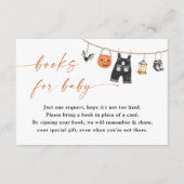 Livres pour carte bébé | Baby shower d'Halloween (Devant)