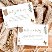 Livres pour carte bébé | Baby shower Garçon Sage G