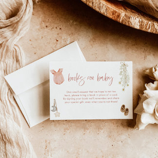 Livres pour carte bébé | Boho Girl Baby shower